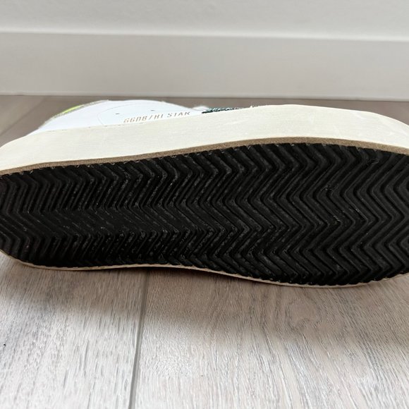 Golden Goose Hi Star Leather & Haircalf Sneakers - Picture 11 of 11